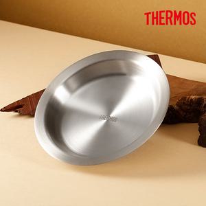 써모스 ROT-002K 트래블킹 테이블웨어 스텐 플레이트 보온보냉 그릇 캠핑 식기 접시 21cm 진공단열