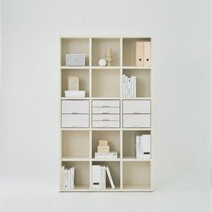 한샘 샘 책장 5단 120cm 서랍형 시공 (컬러 택1)