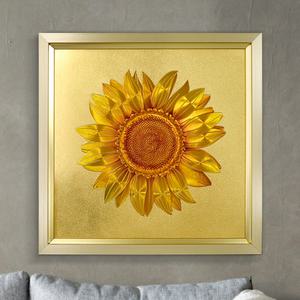 대형 황금 해바라기 벽걸이 액자 돈들어오는 풍수 인테리어 그림 650cm