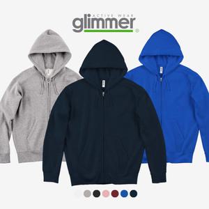 글리머 348-AFZ 드라이 기모후드집업 단체티 반티 소량인쇄 1장도제작가능