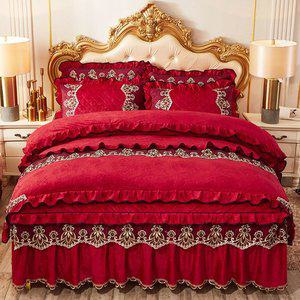 [러빙랩]로랑 극세사 침대커버 세트 이불커버 베개커버 K