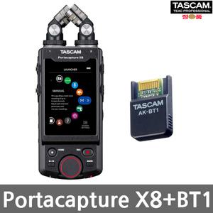 Portacapture X8+AK-BT1블루투스[타스캠정품]TASCAM 포터캡쳐/리니어 PCM레코더 XLR4채널/YG