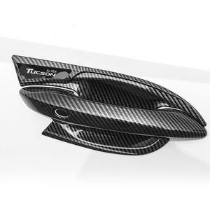 투싼 NX4 카본 도어컵 도어손잡이 커버 물딩 튜닝