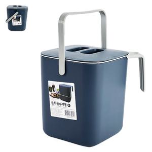 코스마 음식물 수거통 4L (손잡이) 음식 잔반 남은 음식 처리 폐기 수거 휴지통 쓰레기통 배수 탈수 통