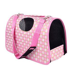 [넘이쁜 샤이닝체크 애견캐리어] 강아지 가방 개집 애견집 강아지집 고양이집 이동장