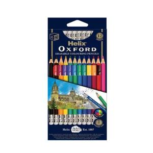 헬릭스 옥스포드 지워지는 색연필 12색 세트