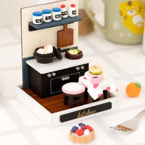 [문구티쳐] 민화샵 주방(키친) 미니어쳐 만들기 컬러클레이 패키지 diy 점토놀이 클레이작품만들기