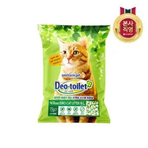 LG 데오토일렛 감자 사막화 Zero 고양이모래 4L 그린티