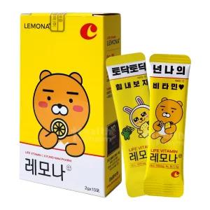 레모나 카카오프렌즈 레모나산 2g x 10포/경남제약/피로회복 비타민C