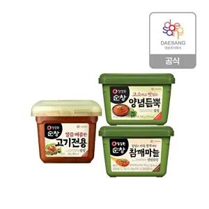 [청정원]청정원 쌈장(PET) 3종 골라담기 (양념듬뿍/참깨마늘/고기전용)