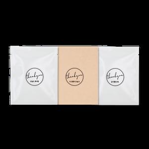 감사 스티커 투명원형 (5장)