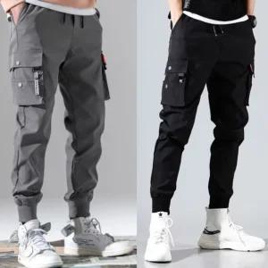 남성 포켓 카고바지 긴바지 조거 팬츠 가을 봄 캐주얼 조커 바지 빅사이즈