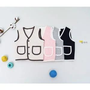 [보리보리/모데쯔]아동 유아 키즈 다이아 누빔 조끼 실내 수면 조끼 간절기