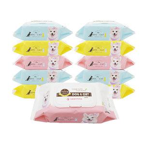 위생대장 도그앤캣 고급 애견물티슈 100매X10개 /캡형/동물의약외품허가/강아지물티슈/강아지바디티슈