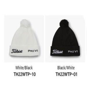 타이틀리스트 정품 비니 투어 폼폼 니트 골프방울모자