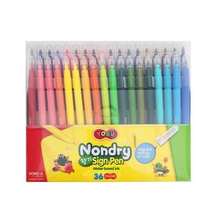 동아 토루 논드라이 36색 사인펜 마르지 않는 싸인펜