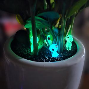 10pc 원령공주 코다마 야광 피규어 축광 고다마 테라리움 숲의 정령