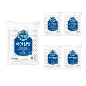백설 하얀설탕 1kg x 5개