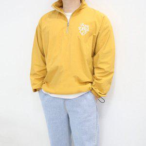 [엠클로]남자 오버핏 반집업 아노락 바람막이 레터링 맨투맨