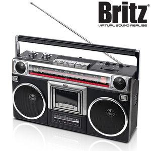 브리츠 BZ-BBX1 레트로 카세트 플레이어 블루투스 스피커 FM AM 라디오 녹음 USB메모리 SD카드재생