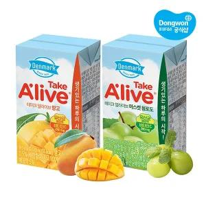 [동원] 테이크얼라이브 머스캣청포도 120mL x24개 + 망고 120mL x24개