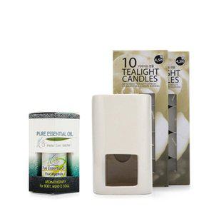 [텐바이텐][ACS] 편한호흡 아로마테라피세트- 유칼립투스 10ml 램프 티라이트