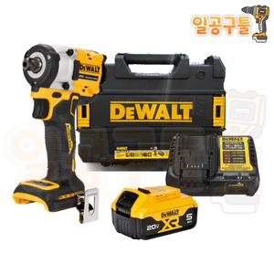디월트 DCF922P1 충전 컴팩트 임팩트렌치 1/2인치 20V MAX 5.0AH 배터리 1개 세트