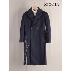 [하프클럽/지오지아]세미오버 피크드 더블코트 (ABB4CB1102)