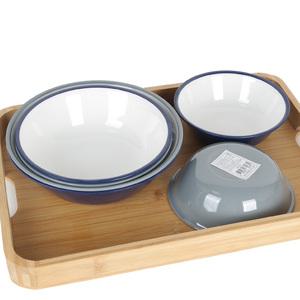 모던 투톤 멜라민 (원형볼3호) 업소용 그릇 식기