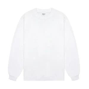 샤카웨어 7.5oz 가먼트다이 맥스 헤비웨이트 무지 오버핏 레이어드 롱슬리브 긴팔티 화이트 GDL01