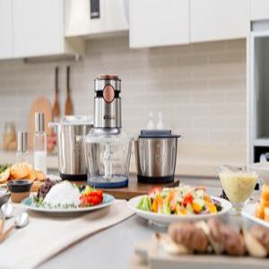 [단품] AM다지기 3리터스텐용기+칼날+투명뚜껑