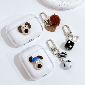 그로밋 투명 에어팟 버즈 시리즈 케이스 키치 키링 1 2 3세대 갤럭시 프로2