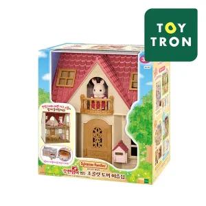 5755 실바니안 우편함이 있는 초콜릿 토끼 이층집