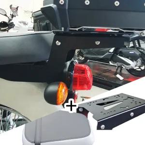 혼다 슈퍼커브110 21년부터 탑박스 브라켓 2인승용 알존+순정 리어 텐덤 시트