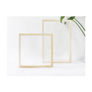 나무 아크릴 투명 액자 20x20cm 아크릴판 2개세트 압화 미술 인테리어 프레임 선물