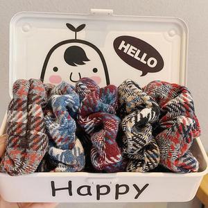 [OFMO9612]체크 니트 곱창밴드 세트 5종