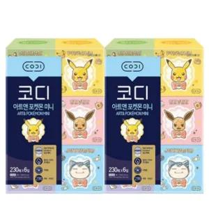 [코디] 코디 미니 각티슈 포켓몬 230매 6입 X 2팩