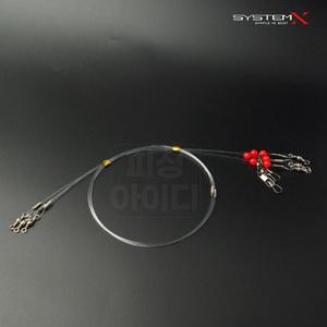 시스템엑스 카고기둥줄 채비줄 수제 카고낚시 3개1세트