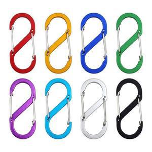 [OFKN849Q]중형 S링 옐로우 더블 카라비너 s형 타프 고리