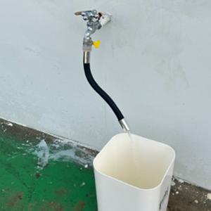 외부수도꼭지 짧은코브라호스 연결캡 연장튜브 관절형30cm