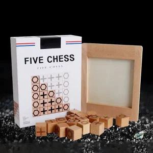 맥킨더 퀵소 보드게임 오목 OX 원목 파이브 체스 QUIXO W161