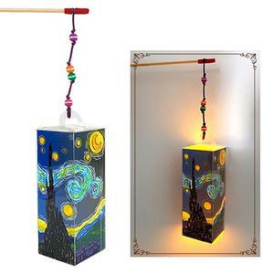 [XBHH3271]초롱등 색칠 만들기 명화 세계여러나라 조명등