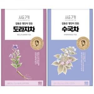 대량구매 단체주문 쌍계 도라지차 100T+수국차 100T 선물용 회사 사무실 행사