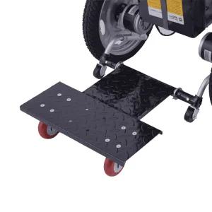 전동 휠체어 뒷자석 발판 스쿠터 사륜 노인 발받침