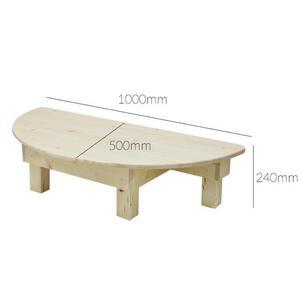 [마이모노샵] 아기 유아 집 유치원 공부방 낮은 원목다리 반달 반원책상