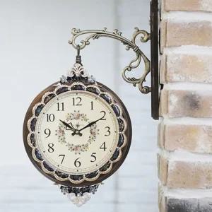 생화링 양면시계 A-B/벽걸이/가정용/벽시계/거실/인테리어/집들이/선물/벽면/아날로그/예쁜/이쁜/디자인