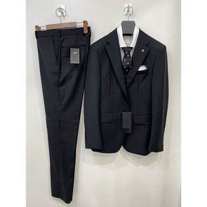 [트루젠]남자 가을겨울 검정 솔리드 블랙 경조사 상가집 면접 예복 정장 양복 세트 턱시도 수트