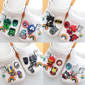 히어로 마블 클로그 파츠세트 6pcs_신발 실내화 장식 꾸미기 악세사리 즈비츠