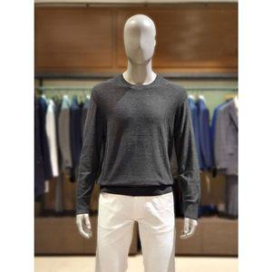 [NS홈쇼핑]킨록 캐시미어 혼방 루즈핏 라운드 니트 차콜 (TIY02)[34655906]