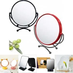 탁상거울/스탠드/거울/탁상/화장대/화장/사각/접이식/탁상용/인테리어/엔틱/책상/작은/조명/예쁜/스탠딩